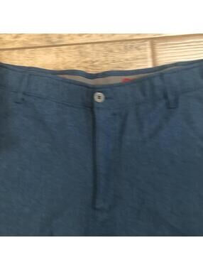 Swiss Tech Mens Flat Front Comfort Waist Breathable Teal Blue‎ Outdoor Shorts 44